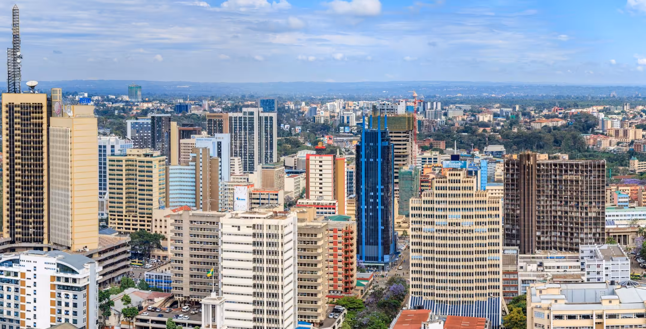 Ankomst til Jomo Kenyatta International Airport i Nairobi
