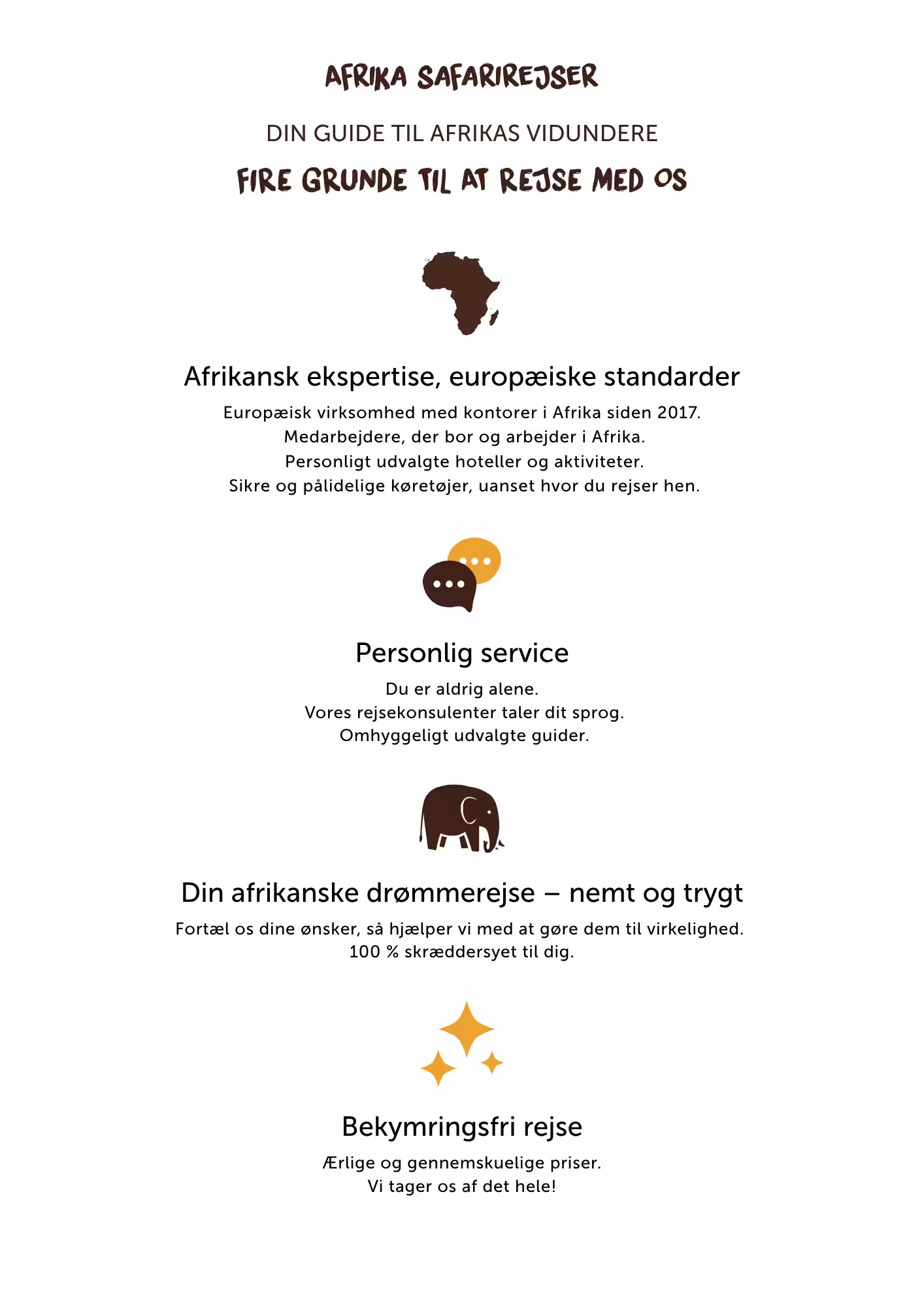 Hvorfor booke hos Africa Safari Trips?